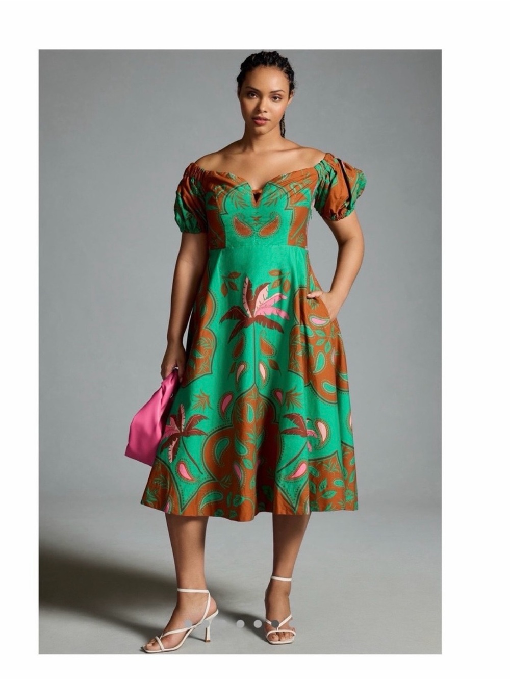 Maeve dress Off-Shoulder Floral Midi Dress